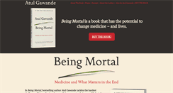 Desktop Screenshot of beingmortal.net